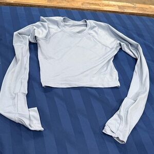 lululemon athletica Light blue Crop Top
